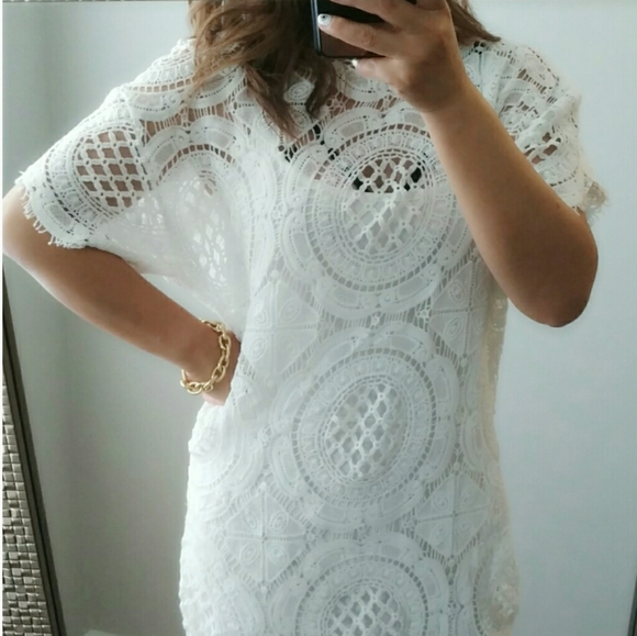 White Lace Dress - Picture 2 of 4